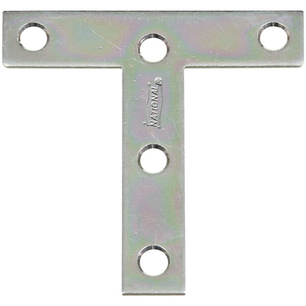 National Hardware 5/8 in. W X 3 in. L Zinc-Plated Steel T-Plate N266-429 - main