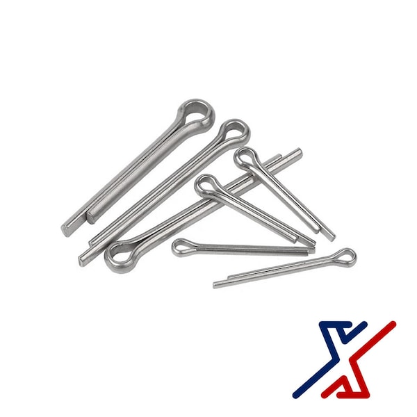 X1 Tools 10 Diameter x 90 Long Zinc-Plated Spring Steel Cotter Pin (25 Cotter Pins), 25PK X1E-CON-PIN-COT-6900x25 - main