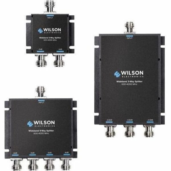 Wilsonpro Wilson -4.8 dB 3-Way Splitter 600-4,000 MHz (50 Ohm) - 4 GHz - 600 MHz to 4 GHz - 3-way 859112 - main