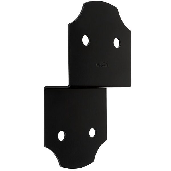 National Hardware Hartley 1219BC Series Joist Tie, 912 in L, 5 in W, Steel, Storm ShinePowderCoated, Black N800-009 - main