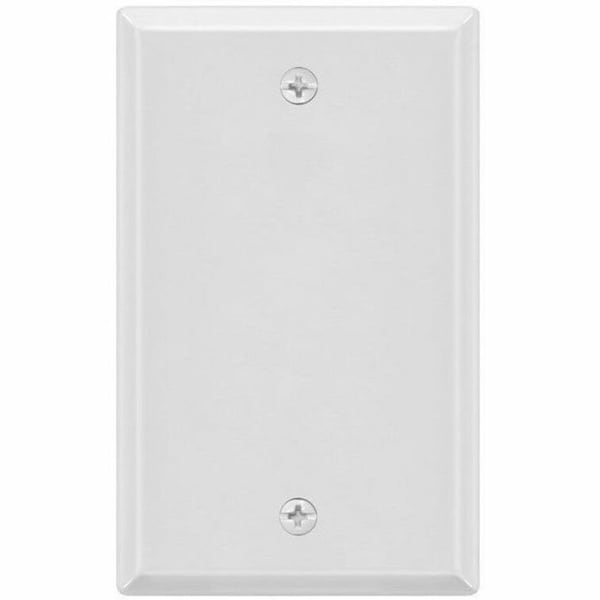 Monoprice 1-GANG BLANK WALL PLATE_ WHITE 34491 - main