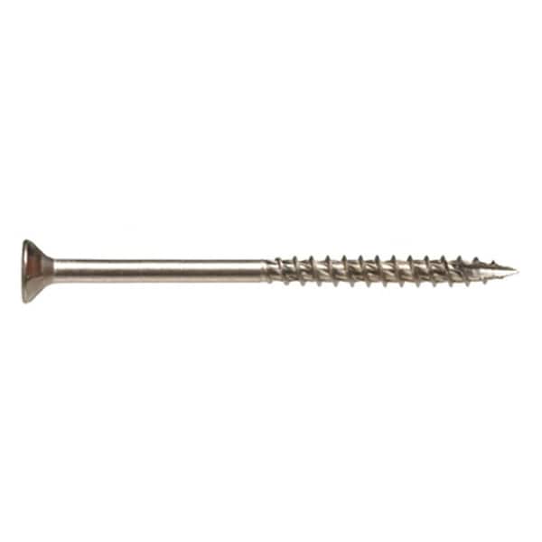 Hillman 48619 8 x 1.25 in. Stainless Steel Star Outdoor Wood Screws 196564 - main