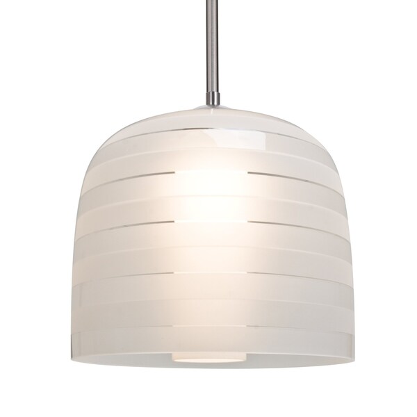 Besa Lighting Mitzi 10 Stem Pendant, Frost, Satin Nickel Finish, 1x40W Incandescent 1TT-MITZI10FR-SN - main