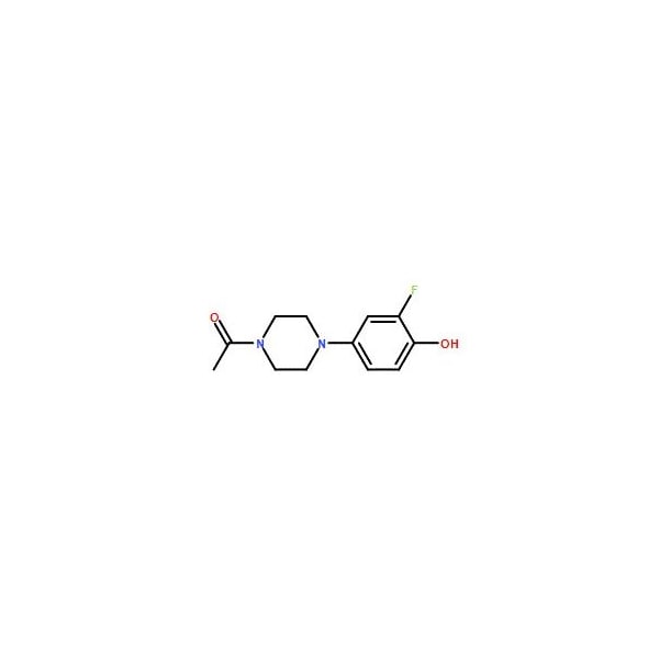 Ak Scientific 1-(4-(3-Fluoro-4-hydroxyphenyl)piperazin-1-yl)ethanone (5mg), CAS 742067-12-5 Y6375-5mg - main