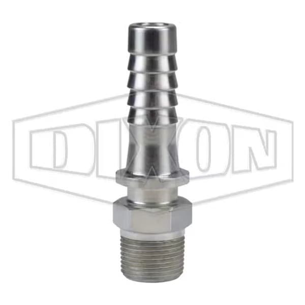 Dixon 3500 Nipple, 1 x 3/4 In, MNPT x Hose Shank, Steel, Zinc Plated, Domestic 3515 - main