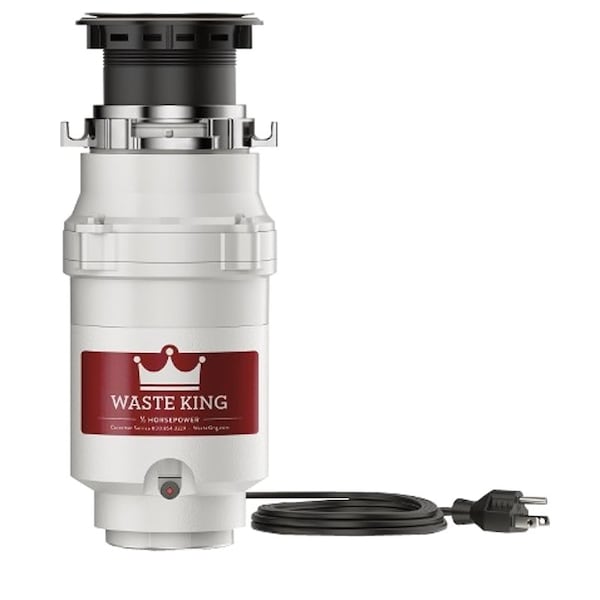 Waste King Legend L-1001 Garbage Disposer, 1/2 hp Motor, 115 V, Stainless Steel L-1001 - main