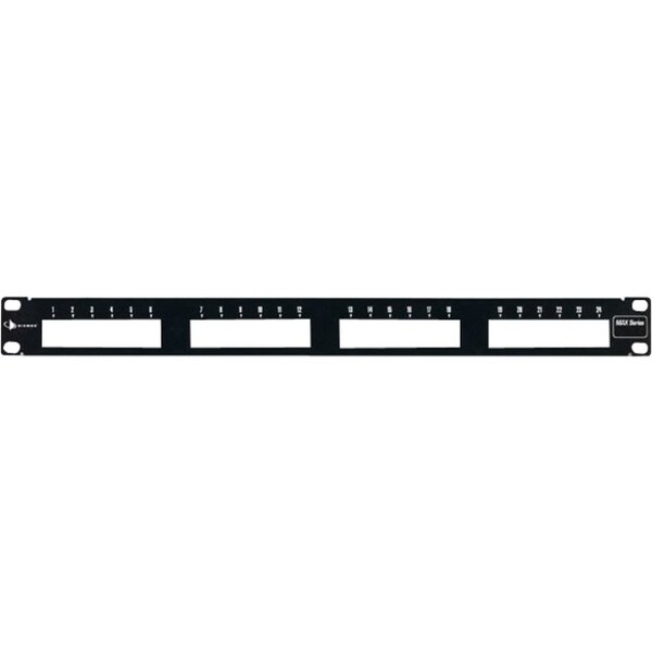 Siemon 24-PORT PANEL UNLOADED ACCEPTS, MAX MODS INC LABELS, TIES, CBL MX-PNL-24 - main