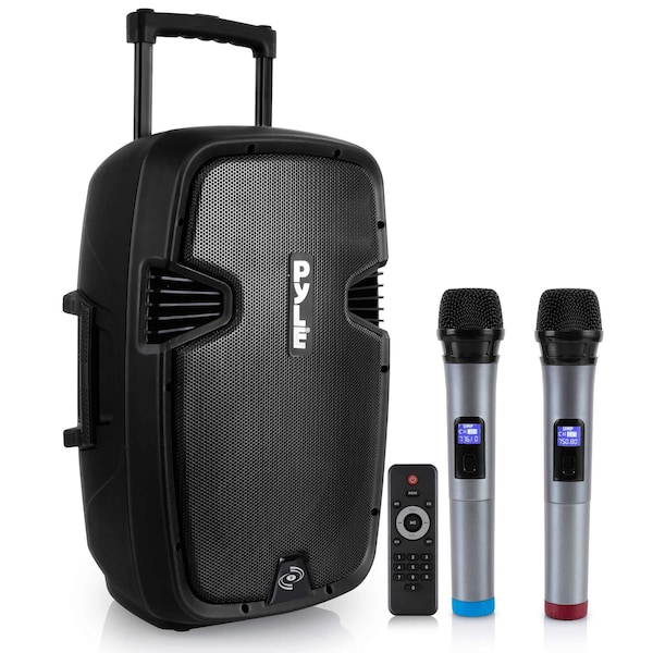 Pyle Pyle Karaoke Portable PA Speaker System, 1600W, Rechargeable Battery, Wheels, USB MP3, FM Radio, Remote PPHP1599WU - main