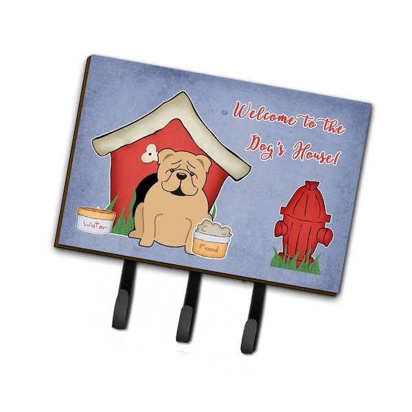 Carolines Treasures Dog House Collection English Bulldog Fawn Leash or Key Holder BB2878TH68 - main