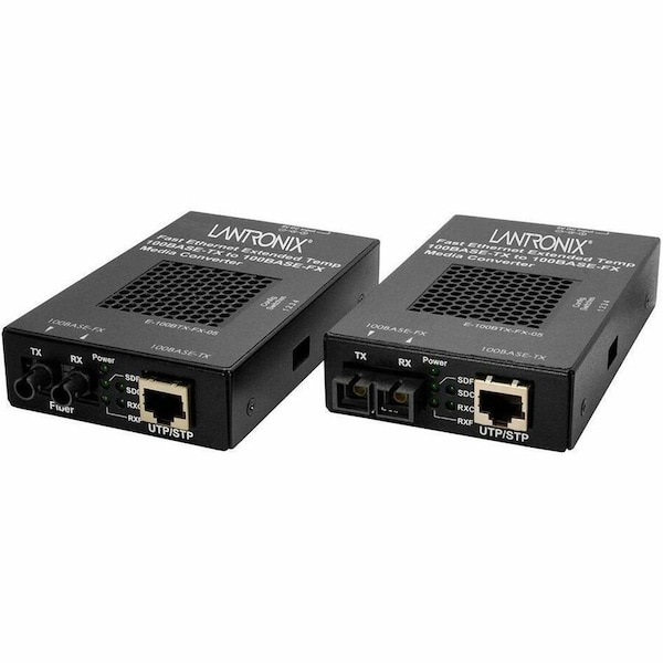 Transition Networks 100MBS TX TO FX HIGH TEMP CONV SC-HT W/NA PS E-100BTX-FX-05(SCHT)-NA - main