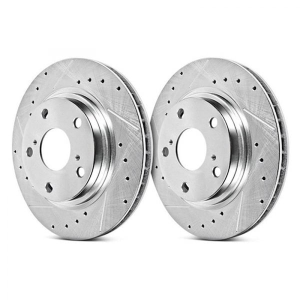Powerstop Powerstop OEM Drilled Slotted Rotor for 2017-2022 Ford F-450, 2PK PSBAR85190XPR - main