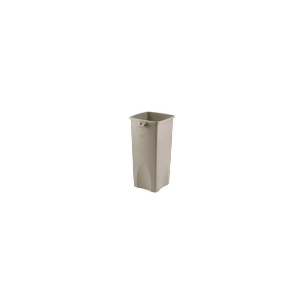 Rubbermaid Commercial Untouchable Square Container, 23 gal Capacity, Square, Durable, Crack Resistant, 32.9in Height, 3PK 356988BG - main