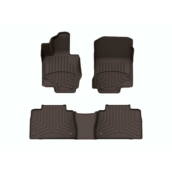 Weathertech Cocoa, Front and Rear FloorLiner HP 471533-1-4IM - main