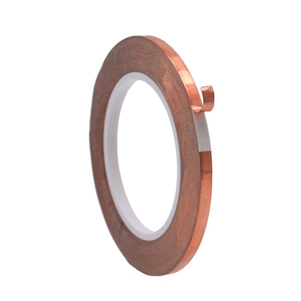 Wod Tape CFT5A Conductive Copper Foil for EMI-RFI Magnetic Shielding: 1/4 in. x 36 yds, 96PK WOD CFT5A-00250-96-36-COP - main