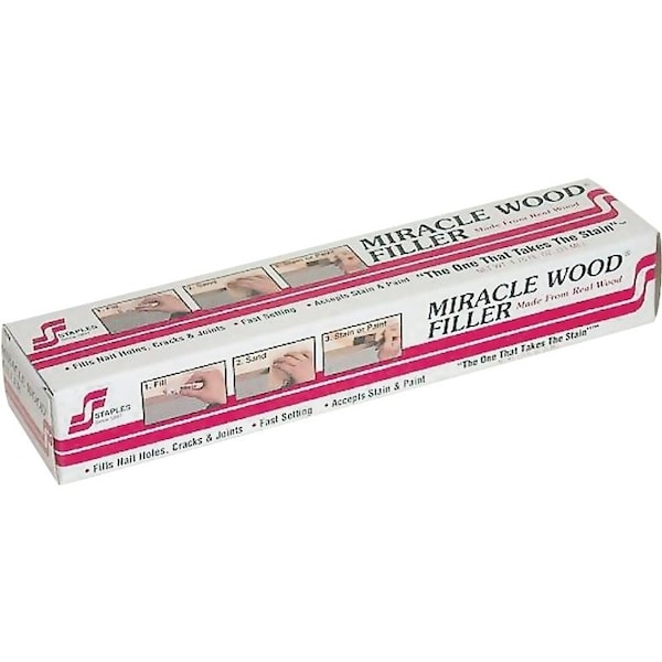 Staples Miracle Wood Wood Filler, Putty, Strong Solvent, Natural, 1.75 oz Tube 942 - main