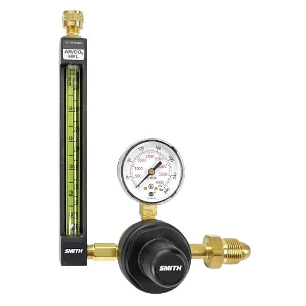 Miller Electric Flowmeter Regulator, Argon, Carbon Dioxide, Helium, Single Stage, 0.965"-14 Inlet, 5/8"-18 Outlet 22-30-580 - main