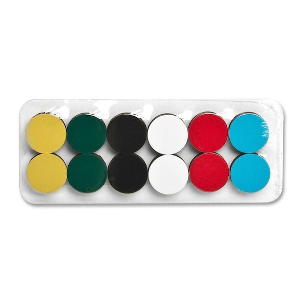 Magna Visual High Energy Magnets, 3/4"W x 3/4"H, 12/Pack HEM-12 - main