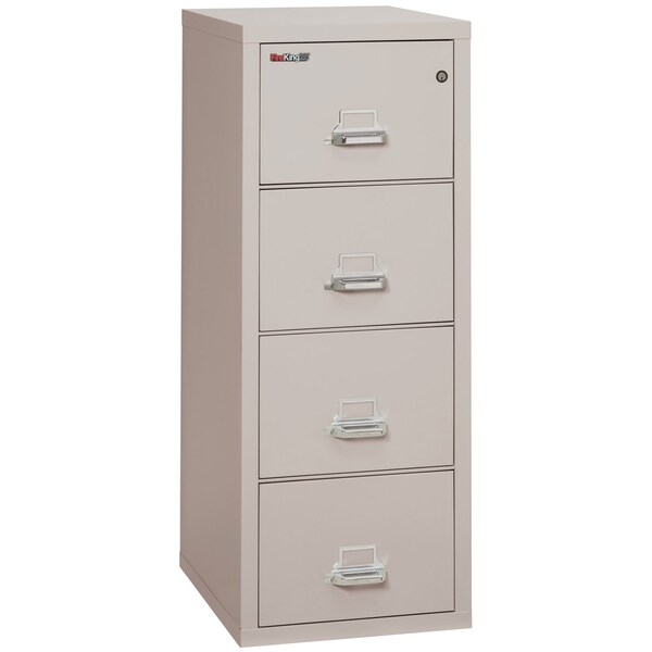 Fireking 4 Drawer, 1 Hr Fire & impact rated, 25" depth Legal Platinum 4-2125-CPL - main