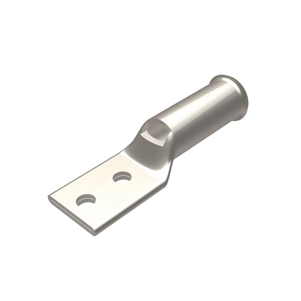 Burndy Two-Hole Compression Lug, 350 kcmil Max, Long Barrel, Copper, Blue YAZ342TC38FXB - main