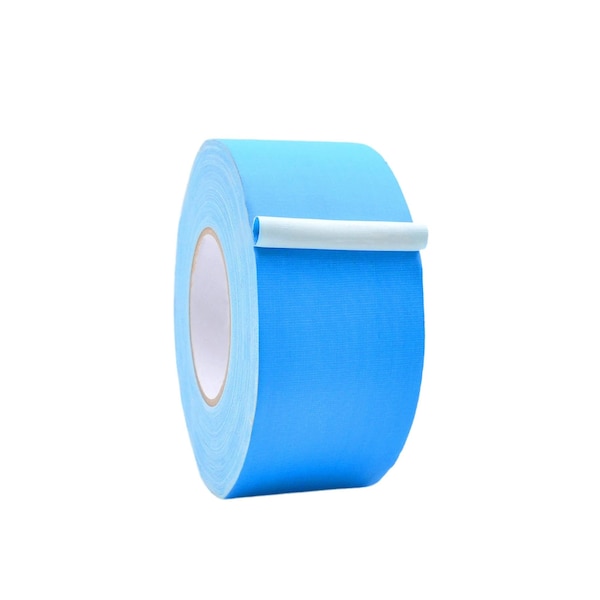 Wod Tape GTC12 Gaffer Tape Low Gloss Finish Film 3 in. X 60 ft. Light Blue, 16PK WOD GTC12-03000-16-60-LBL - main