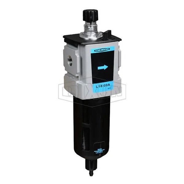 Dixon Wilkerson by EconOmist Compact Lubricator with Gauge, 3/8 in NPT/BSPP-G Port, 90 SCFM Flow Rate, 150 L18-03A - main
