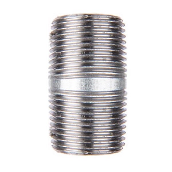 Stz Industries 1/2 in. MIP each X 1/2 in. D MIP Galvanized Steel 1-1/2 in. L Nipple 301UP12X112 - main