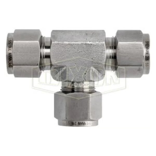 Dixon The Right Connection Instrumentation Union Tee, 3/8 in, Tube, 316 SS, Domestic 6-DTTT-6 - main
