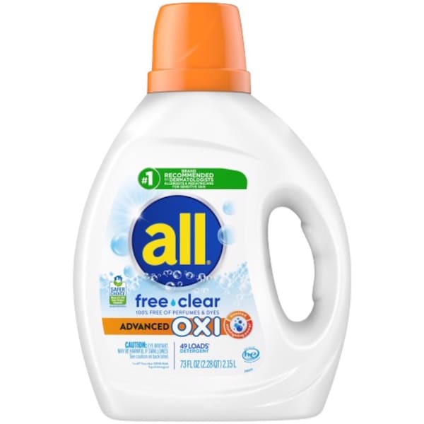 All Free & Clear Scent Laundry Detergent Liquid 73 oz 1 pk 2988017 - main