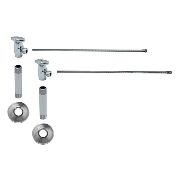 Mountain Plumbing Lavatory Kit - Brass 1/4 Turn Valve (MT6001) Angle in Unlacquered Brass MT6910-NL/ULB - main