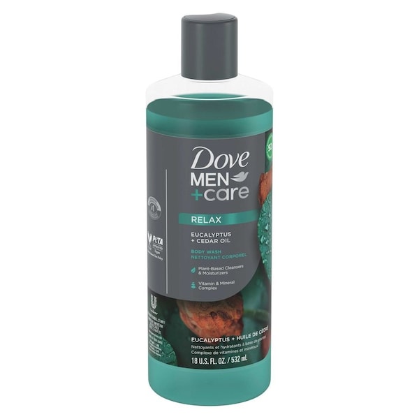 Dove Men+Care Eucalyptus Plus Cedar Oil Body Wash, 18 Ounce, 4PK 64771818 - main