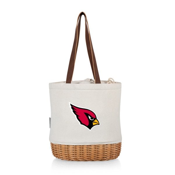 Picnic Time Family Of Brands NFL Arizona Cardinals - Pico Willow and Canvas Lunch Basket 200-00-187-014-2 - main