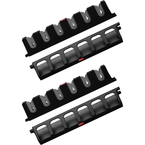 Simple Deluxe Vertical Fishing Rod Holders Wall-Mounted - Fishing Rod Rack, Great Fishing Pole Holder and Rack fo SOFISHRODRACKGREYX2VERT - main