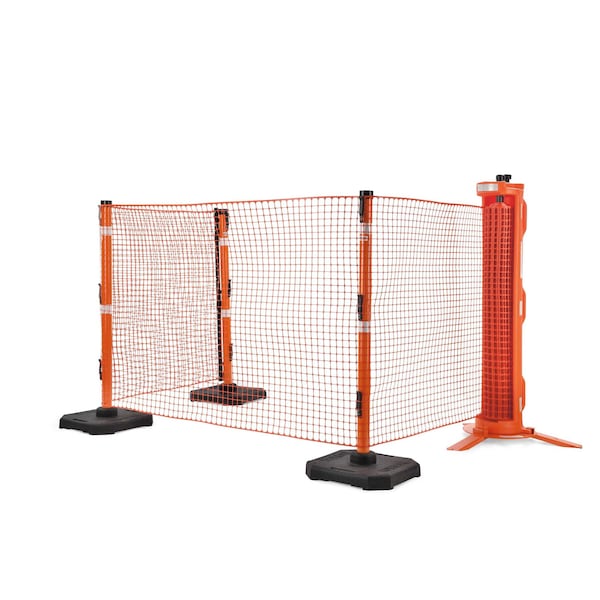Ideal Warehouse Innovations Safety Fence, Orange, 64 in Length, Outdoor 70-7050 - main