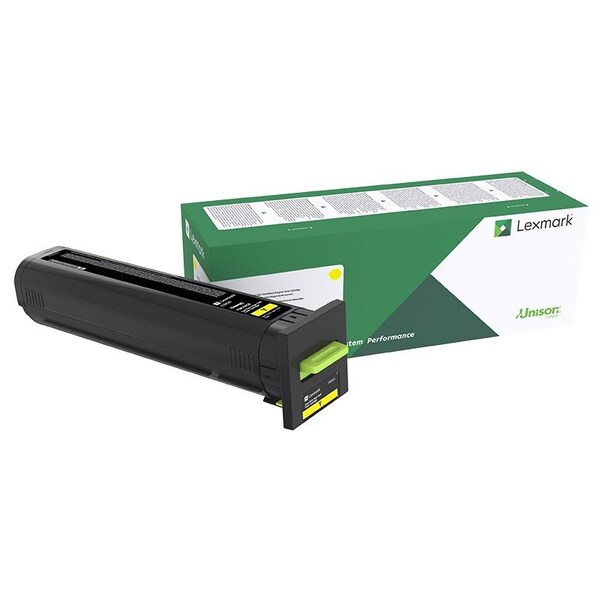 Lexmark CS820 TAA Compliant Extra High Yield Yellow Return Program Toner Cartridge 22,000 Yield 72K0XYG - main
