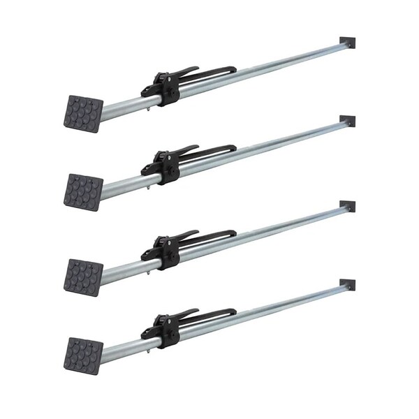 Mytee Products Steel Ratcheting Load Bar Lock 2X4in w/ Pads Van Truck Trailer 89in-105in, 4PK DV-GSTx4 - main