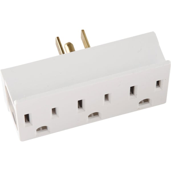 Leviton Wht 15A 3-Outlet Tap C28-00697-01W - main
