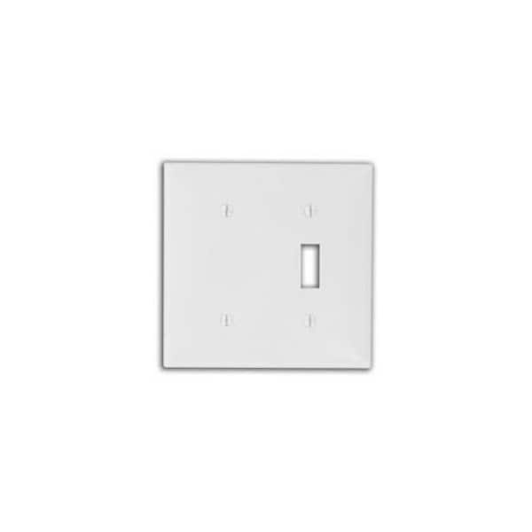 Leviton Combination Wallplate, Standard Size, Gang 2, Ivory 80706-I - main