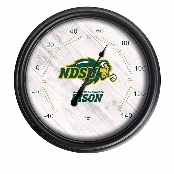Holland Bar Stool Co North Dakota State University Indoor/Outdoor LED Thermometer ODThrm14BK-08NDakSt - main