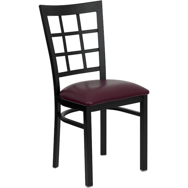 Flash Furniture Hercules Restaurant Chair, 16-1/2 in W 20" L 36-1/2" H XU-DG6Q3BWIN-BURV-GG - main