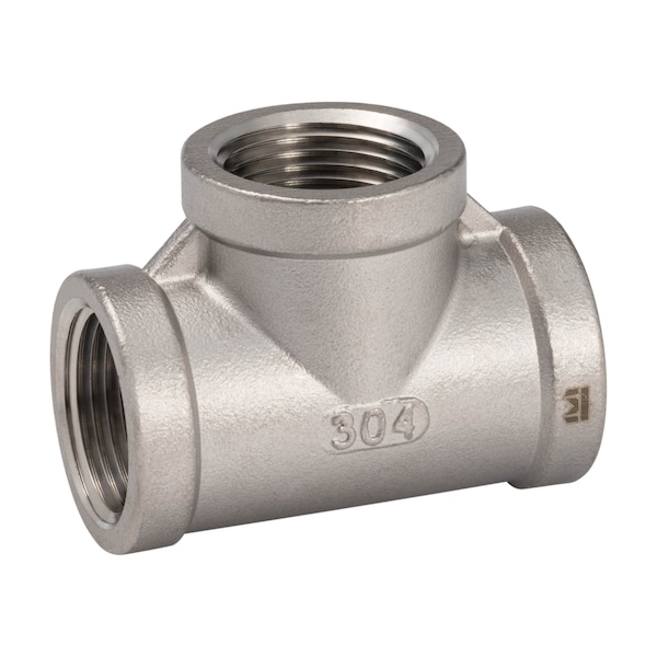 Proline Series Stainless Steel 304 1- in FIP Tee, Class 150, Potable Water, Oil, Gas SF-902 - main