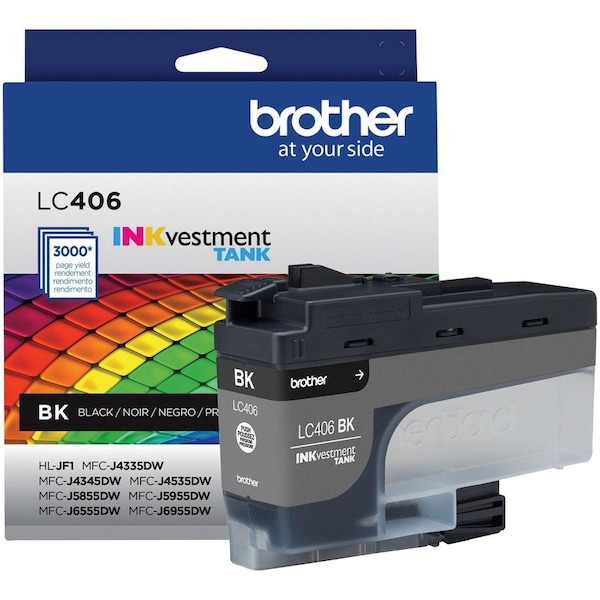 Brother Standard Yield Black Ink Cartridge LC406BKS - main