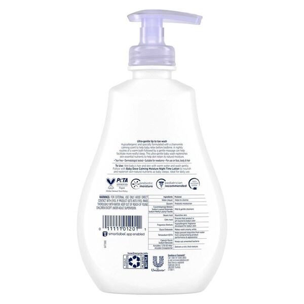Baby Dove Sensitive Skin Care Night Time Calming Moisture Baby Wash, 13 Ounce, 4PK 68150201 - main