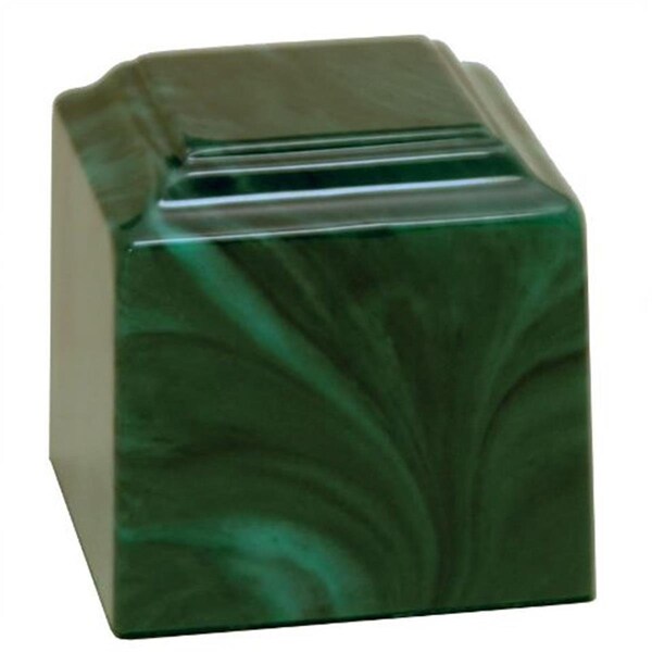 Fasttrack2Fitness Cultured Marble Cremation Little Tahiti Baby Urn, Emerald FA2004972 - main