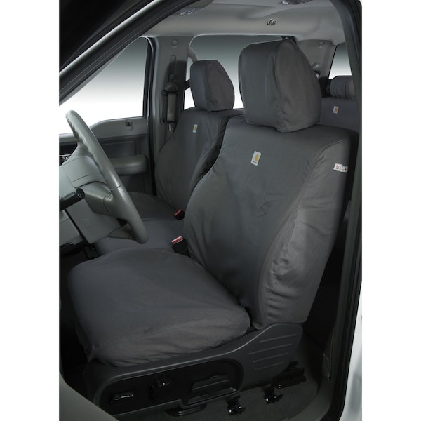 Covercraft Seat Style C - Bucket Seat With Adjustable Headrests, Duck Weave Fabric, Gravel, Set Of 2 SSC2544CAGY - main
