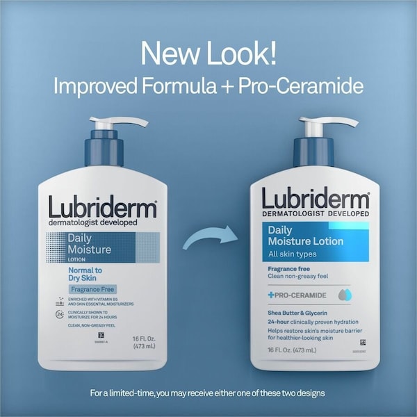 Lubriderm Fragrance Free Daily Moisture Lotion, White JOJ48323 - main