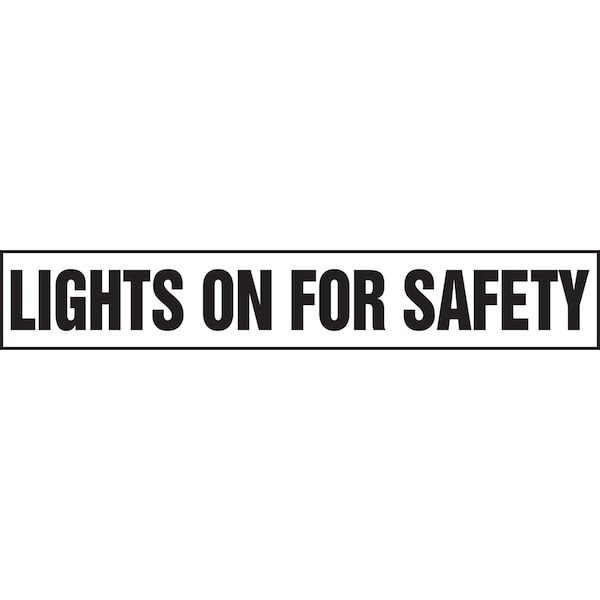 Accuform SAFETY LABEL LIGHTS ON FOR SAFETY 4 LVHR549XVE - main