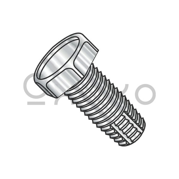 Oxoxo 5/16-18X1 Unslotted Indent Hex Thread Cutting Screw Type F Ful Thread 18 8 Stainless Steel, 500PK 457359 - main