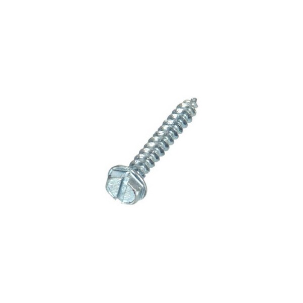 Hillman Sheet Metal Screw, Flange Hex Head Slotted Drive, 100 PK 70343 - main