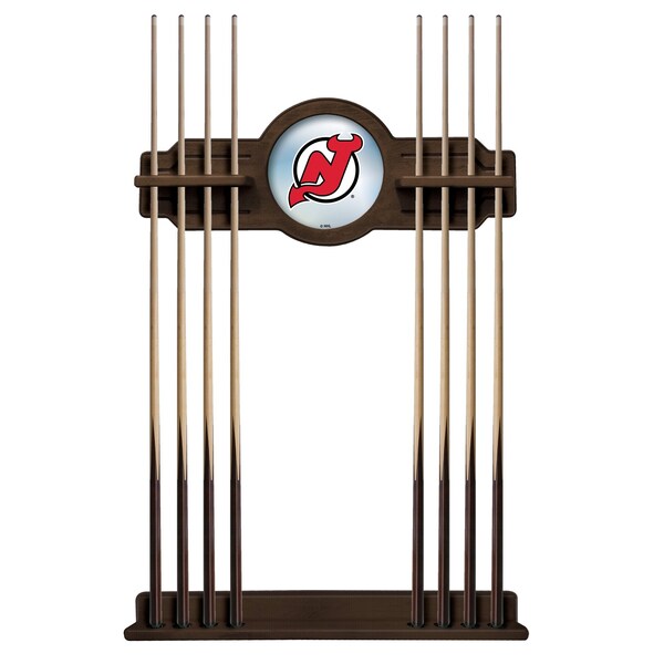 Holland Bar Stool Co New Jersey Devils Cue Rack in Chardonnay Finish CueNavNJDevl - main