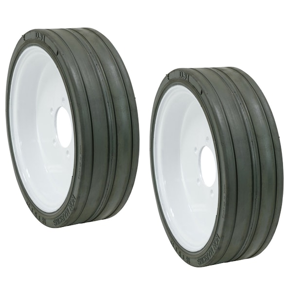 Mytee Products SkyJack Tire 161891 Scissor Lift Tire 16x 5x 12 - Plain, Non-Marking Wheel Assembly, 2PK SL-SKY-16-5-12-PLAINx2 - main